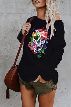 Graphic Print Casual Round Neck T-Shirt - LuckyFash™