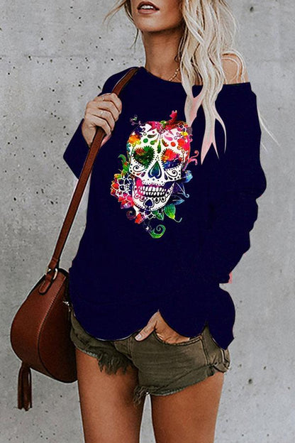 Graphic Print Casual Round Neck T-Shirt - LuckyFash™