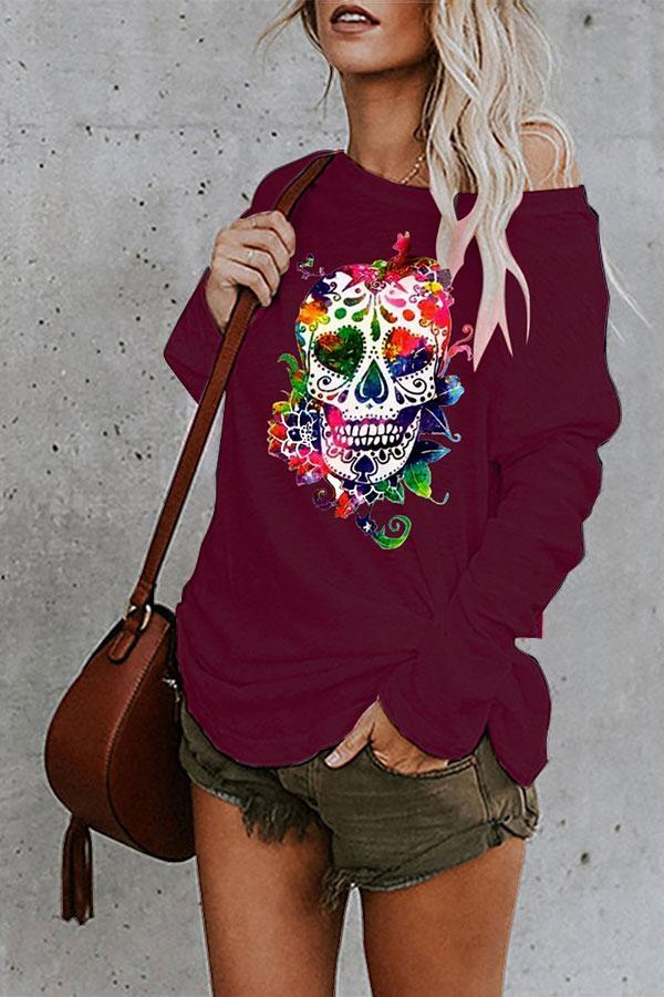 Graphic Print Casual Round Neck T-Shirt - LuckyFash™