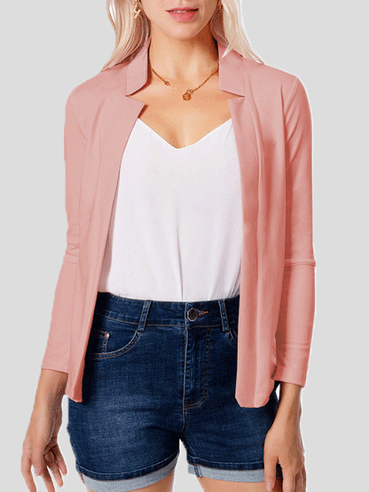 Women's Jackets Pure Slim Temperament OL Commuter Long Sleeve Jacket - LuckyFash™