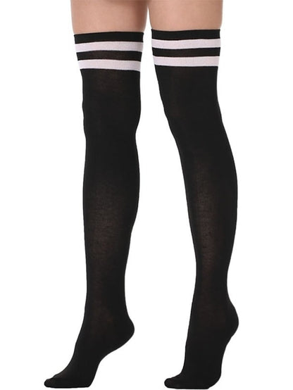 Women's Stockings Work Daily Holiday Solid Color Polyester Cotton Simple Casual Lolita Casual Cute Casual / Daily 1 Pair - LuckyFash™