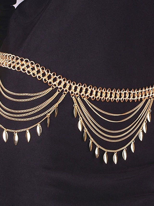 Women's body chain Contemporary Street Pure Color Headwear - LuckyFash™