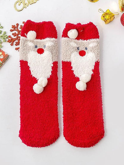 Women's Crew Socks Party Christmas Gift Multi Color Animal Patterned Polyester Spandex Casual Classic Warm Cute 1 Pair - LuckyFash™