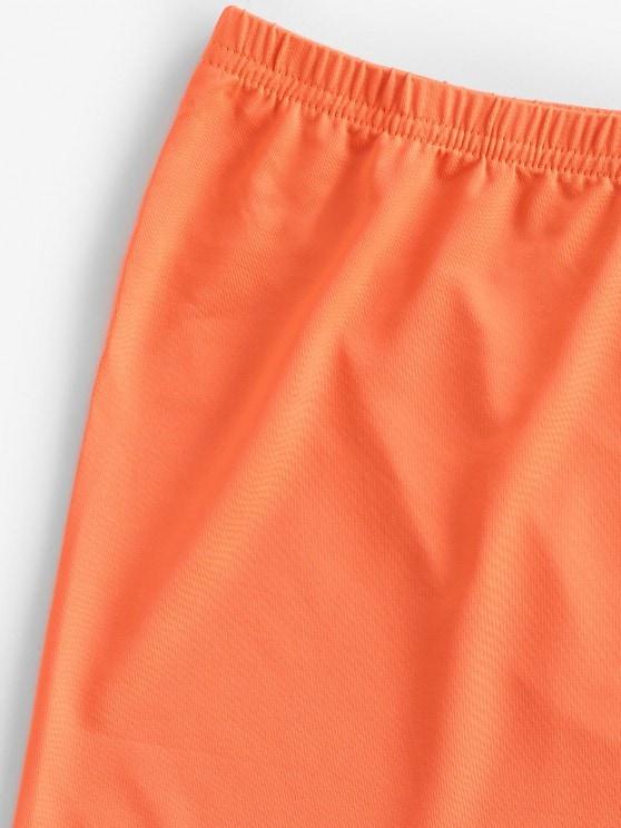 Active Mock Neck Skinny Shorts Set - LuckyFash™