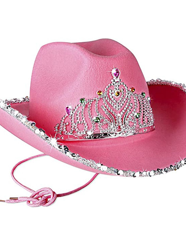 Women's Hat Bucket Hat Flat Cap Light Pink Pink Fuchsia Party Outdoor Special Occasion Beaded Star Print Comfort Warm Breathable - LuckyFash™