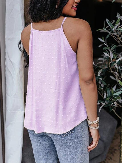 All-match Solid Color Lace Sleeveless Camisole - LuckyFash™