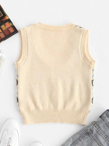 Anchor Snowflake Sweater Vest - LuckyFash™