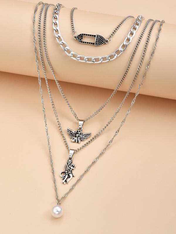 Angel Charm Layered Necklace - LuckyFash™