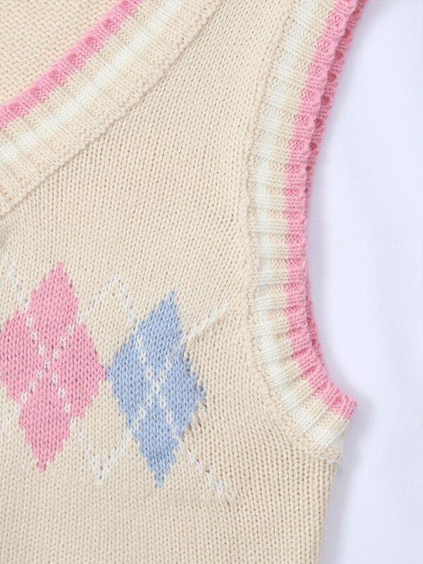 Argyle Pattern Sweater Vests - LuckyFash™
