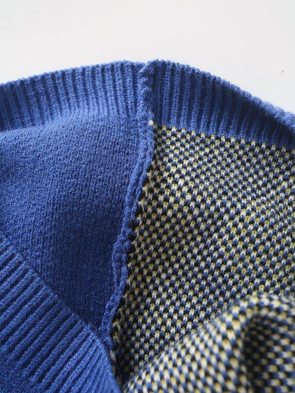 Argyle Pattern Crewneck Sweater Vest - LuckyFash™