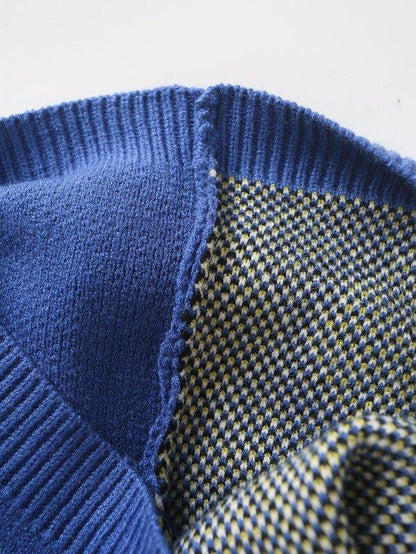 Argyle Pattern Crewneck Sweater Vest - LuckyFash™