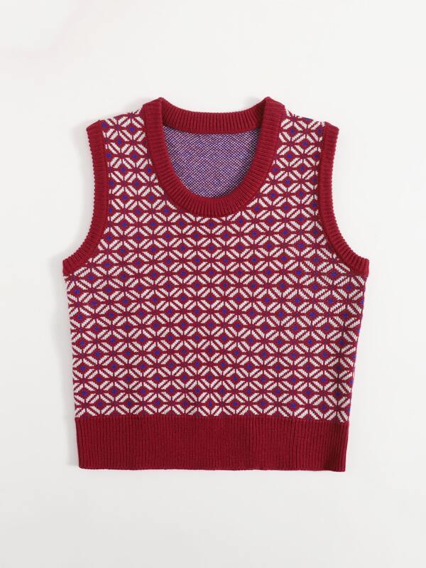 Argyle Pattern Sweater Vest - LuckyFash™
