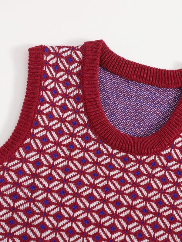 Argyle Pattern Sweater Vest - LuckyFash™