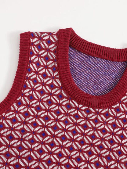 Argyle Pattern Sweater Vest - LuckyFash™