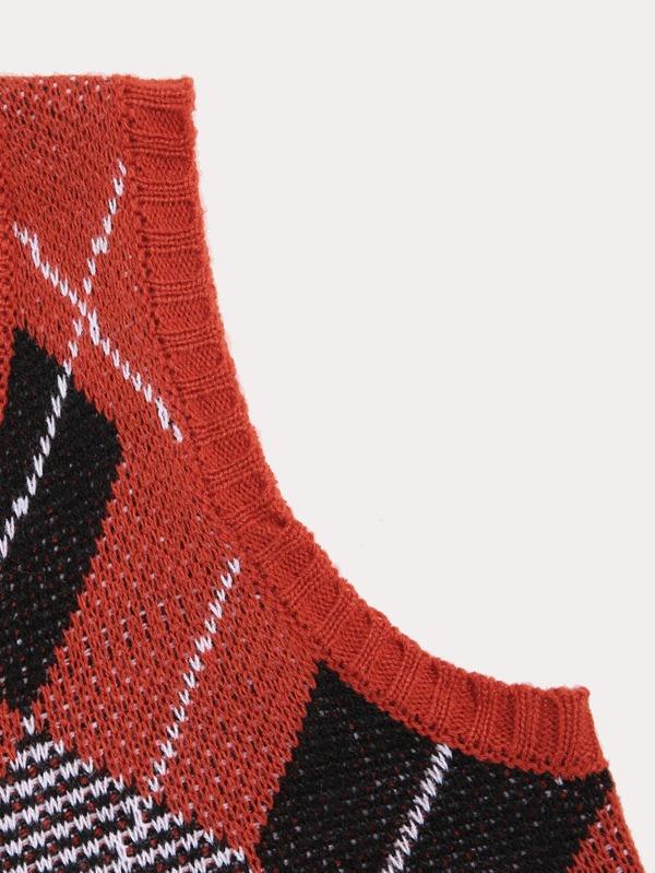 Argyle Pattern Sweater Vest - LuckyFash™