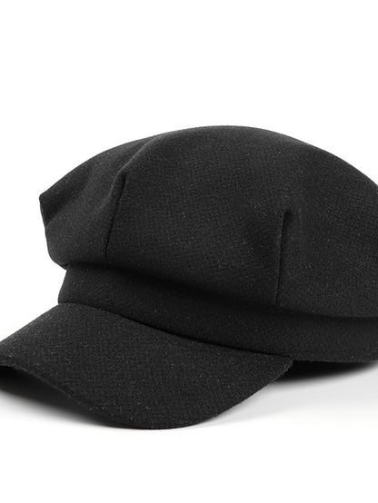 Women Men Newsboy Hat Cap Packable Newsboy Navy Hat Cap Classic Solid Beret Yacht Captain Sailor Fishermen's Hat Cap - LuckyFash™