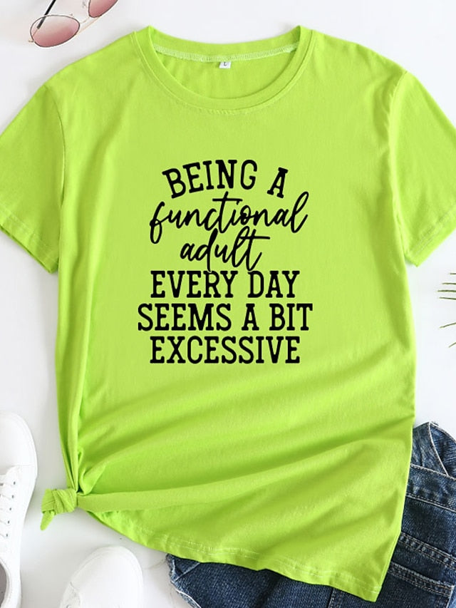 Being a Functional Adult Every Day Seems a Bit Excessive Women's V-neck T-shirt - LuckyFash™