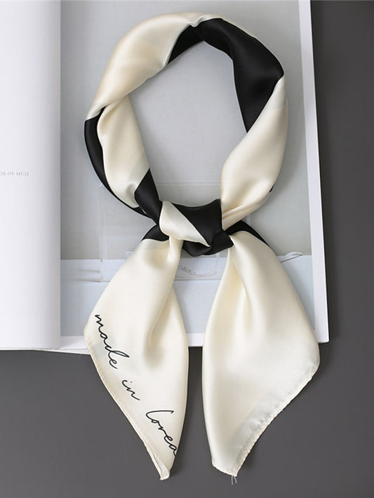 Women's Square Scarf Infinity Scarf Dailywear Holiday Outdoor White Blue Pink Scarf Polka Dot Zebra - LuckyFash™