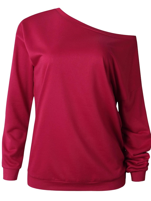 autumn fashion round neck long sleeve top sweater for Women - LuckyFash™