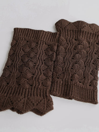 Leg Warmers Boot Cuffs Home Daily Solid Color Knit Casual Boho / Bohemian Warm 1 Pair for Women - LuckyFash™