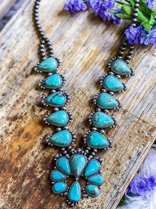Authentic Turquoise Stone - Chata Necklace - LuckyFash™