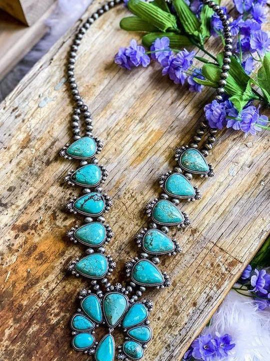 Authentic Turquoise Stone - Chata Necklace - LuckyFash™