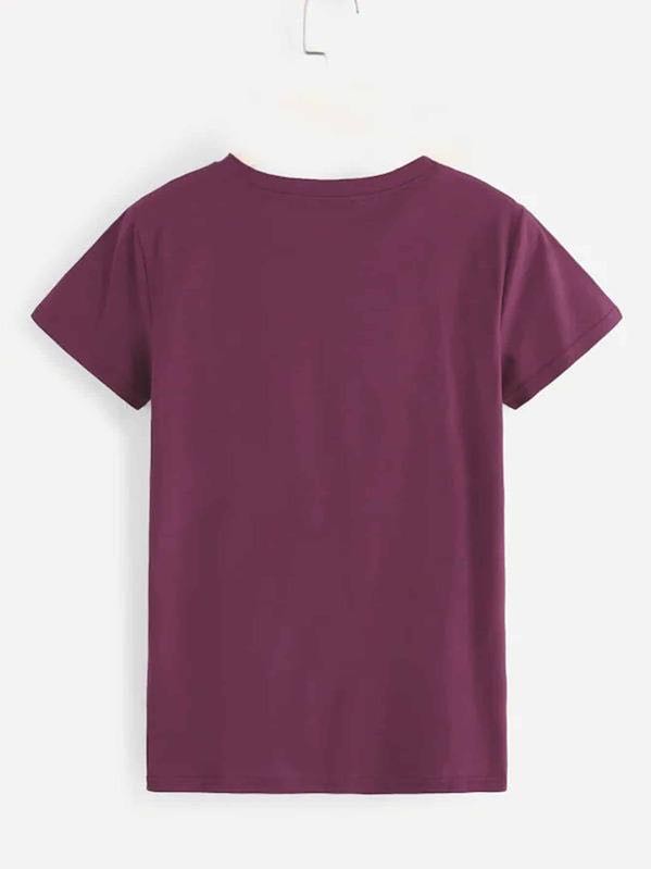 Avocado & Letter Graphic Tee - LuckyFash™