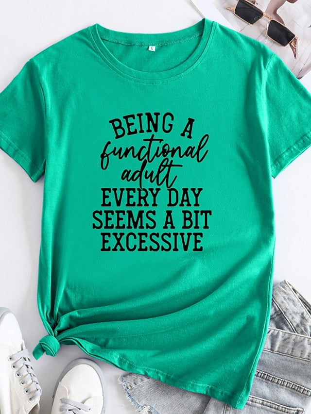 Being a Functional Adult Every Day Seems a Bit Excessive Women's V-neck T-shirt - LuckyFash™