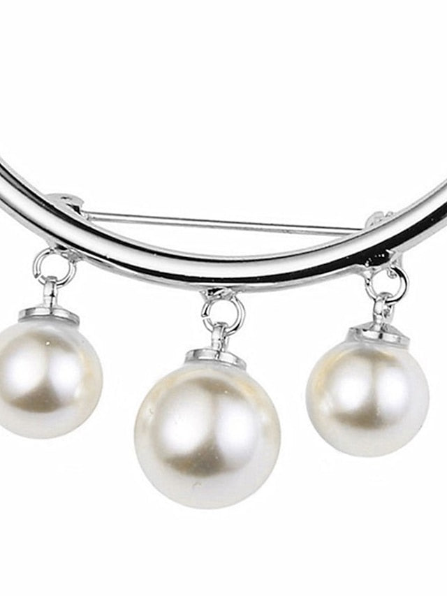 Women's Brooches Classic Stylish Simple Brooch Jewelry Silver Gold For Daily Holiday - LuckyFash™