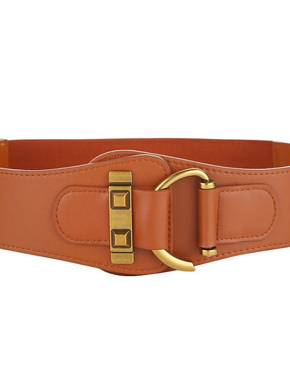 Women's Wide Belt Party Wedding Street Daily Black Brown Belt Solid Color Fall Winter Spring Summer Club - LuckyFash™