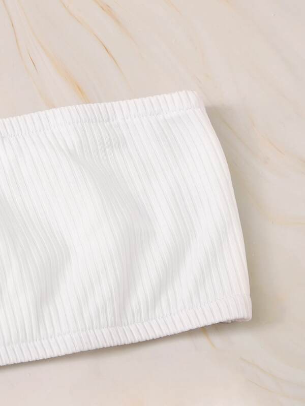 Bandeau With Letter Graphic Shorts PJ Set - LuckyFash™