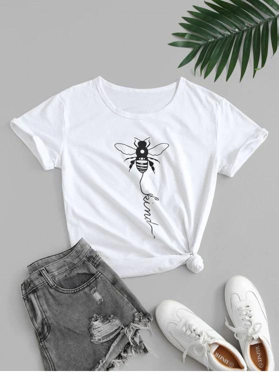 Basic Insect Graphic Tee - LuckyFash™