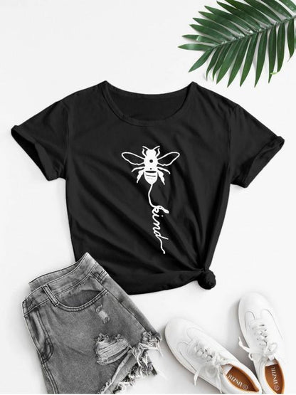 Basic Insect Graphic Tee - LuckyFash™