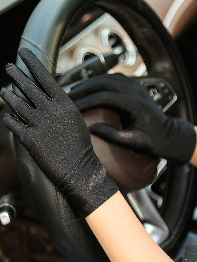 Women's Gloves Party / Evening Daily Solid / Plain Color Spandex Simple Style Sweet Wedding Casual / Daily 1 Pair - LuckyFash™