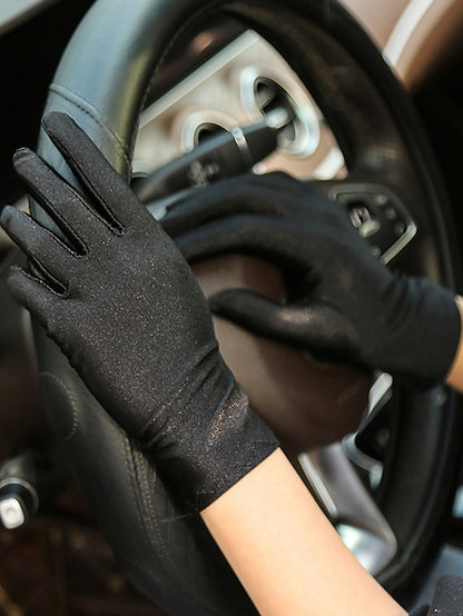 Women's Gloves Party / Evening Daily Solid / Plain Color Spandex Simple Style Sweet Wedding Casual / Daily 1 Pair - LuckyFash™