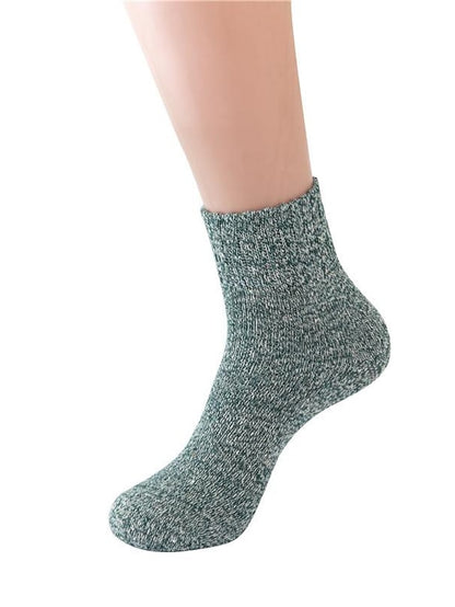 Women's Crew Socks Home Work Daily Wool Spandex Nylon Basic Casual Classic Warm 1 Pair - LuckyFash™