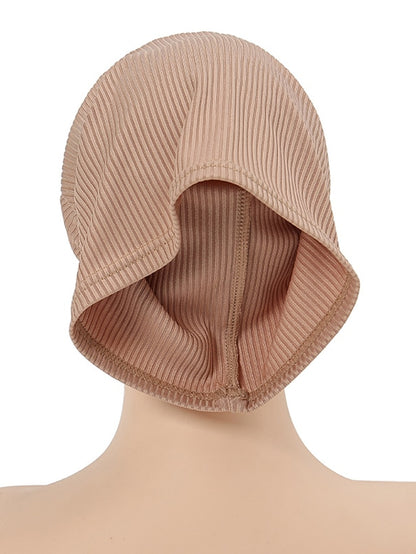 Simple Turban Cap Muslim Hijab Women Head Scarves Islamic Underscarf Bonnet Headscarf Stretch Jersey Cap Solid Color Muslim Turban Hats - LuckyFash™