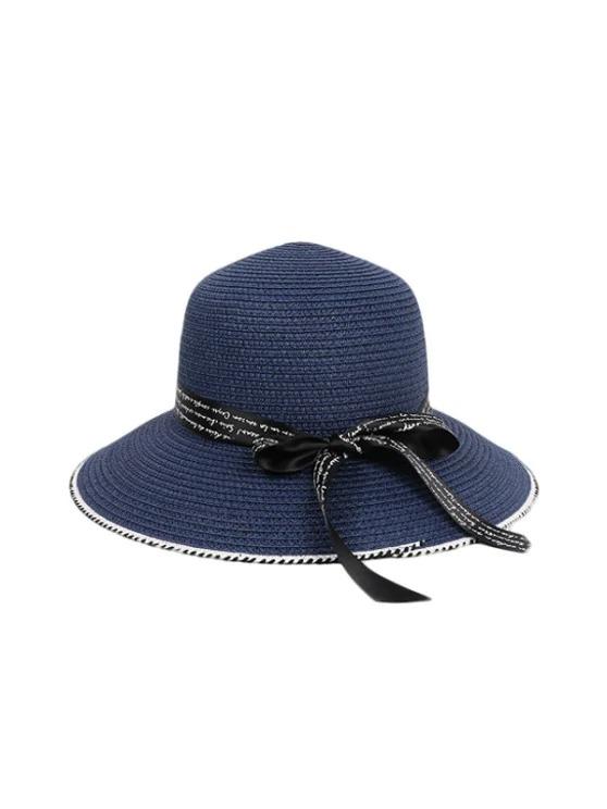 Beach Letter Ribbon Straw Hat - LuckyFash™