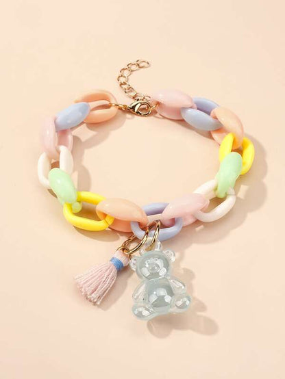 Bear Tassel Charm Bracelet - LuckyFash™
