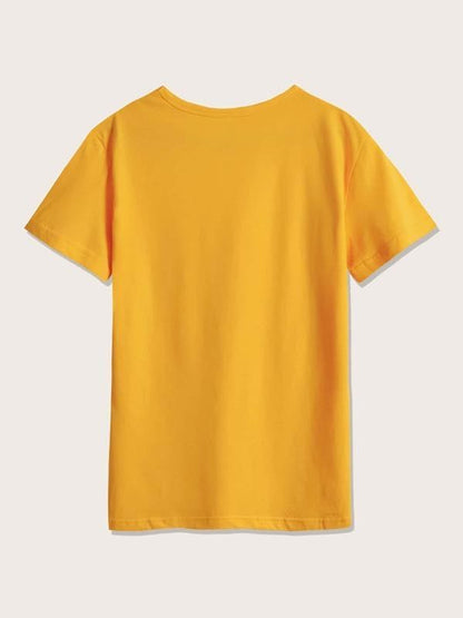 Bee And Letter Graphic Tee - LuckyFash™