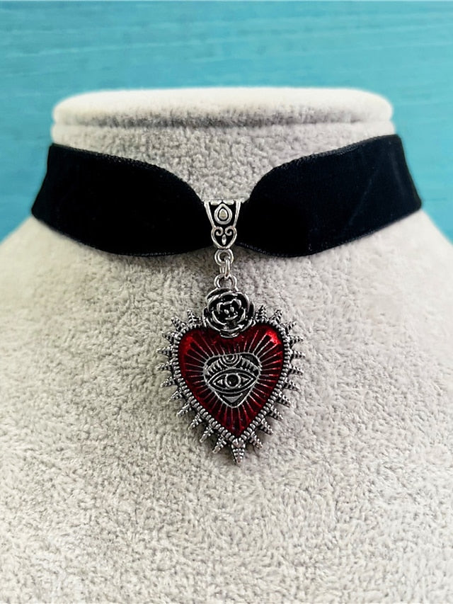 Women's necklace Vintage Halloween Heart Necklaces - LuckyFash™