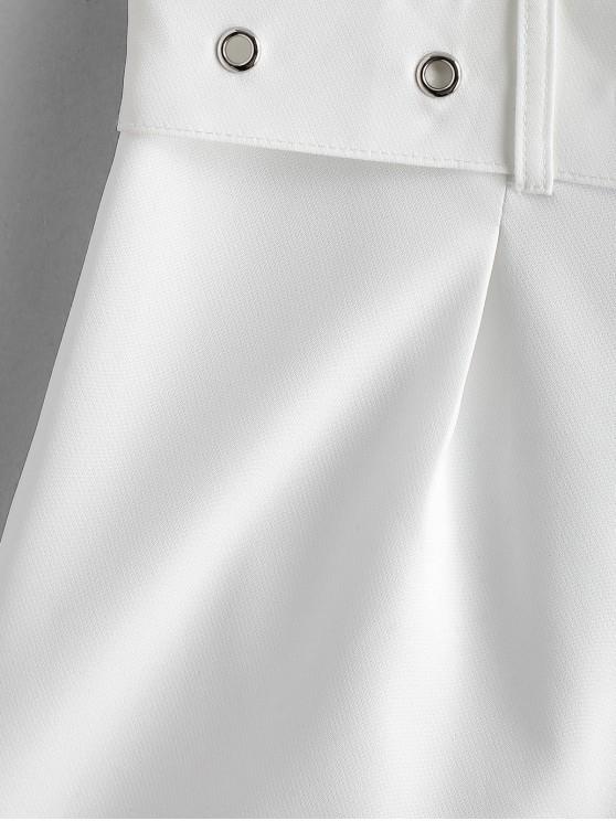 Belted Zip Fly High Waisted Shorts - LuckyFash™