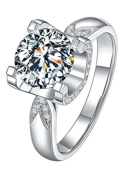 Wedding Ring For Women's Anniversary Party Evening Gift Imitation Diamond Alloy Classic - LuckyFash™