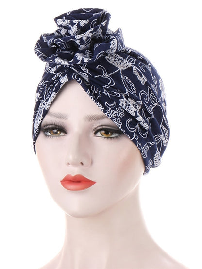 Women's Turban Office Daily Flower / Plants Polyester Boho Cute 1 pcs - LuckyFash™