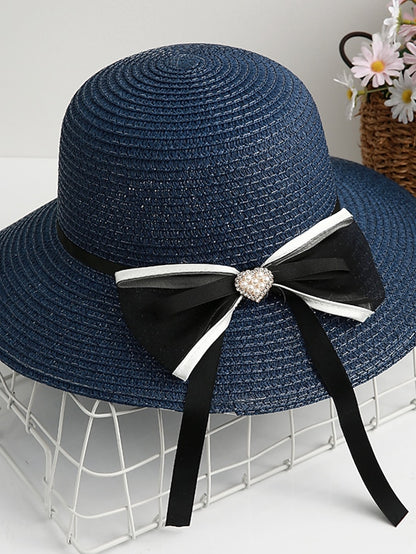 Women's Sun Hat Straw Hat Daily Holiday Straw Vacation Beach Sunscreen 1 pcs - LuckyFash™