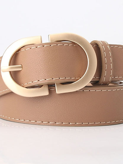 Women's Belt PU White Black Khaki Brown Coffee Waist Belt School Daily Pure Color / Spring / Summer / Fall / Winter / Alloy - LuckyFash™