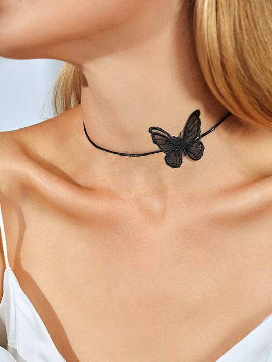 Butterfly Decor Choker 1pc - LuckyFash™