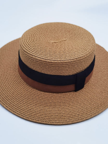 Women's Sun Hat Straw Hat Daily Holiday Straw Vacation Retro 1 pcs - LuckyFash™