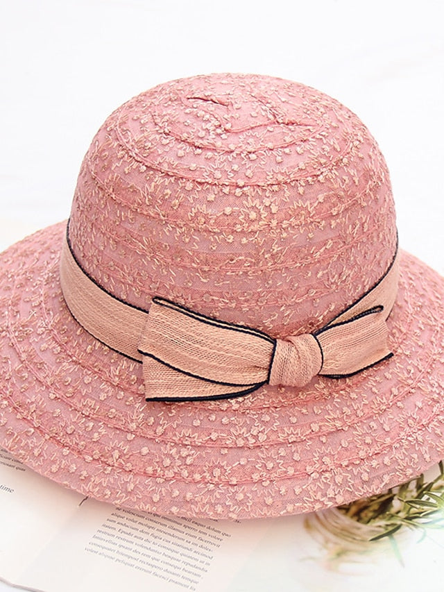 Women's Party Hat Party Street Holiday Bow Solid Color Beige Gray Hat Fall Winter Spring Summer Beach - LuckyFash™