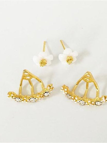 Women's Earrings Chic & Modern Street Flower Earring / Gold / Silver / Fall / Winter / Spring - LuckyFash™